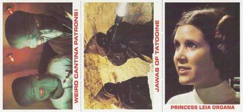 1980 Burger King Star Wars - Panels #NNO Weird Cantina Patrons! / Jawas of Tatooine / Princess Leia Organa Front