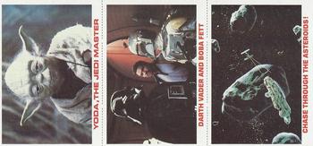 1980 Burger King Star Wars - Panels #NNO Yoda, The Jedi Master / Darth Vader and Boba Fett / Chase Through the Asteroids! Front