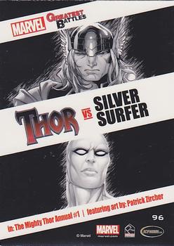 2014 Rittenhouse Marvel Universe - Marvel Greatest Battles Expansion #96 Thor / Silver Surfer Back