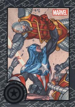 2014 Rittenhouse Marvel Universe - Marvel Greatest Battles Expansion #107 Captain America / Deathlok Front