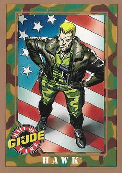 1991 Impel G.I. Joe Gold Border Hall of Fame #9 Hawk Front