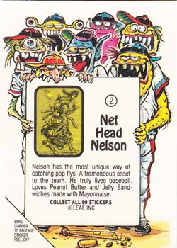 1988 Leaf Awesome All-Stars #2 Net Head Nelson Back