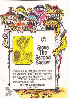 1988 Leaf Awesome All-Stars #7 Steve The Second Sacker Back