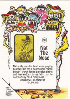 1988 Leaf Awesome All-Stars #10 Nat The Nose Back