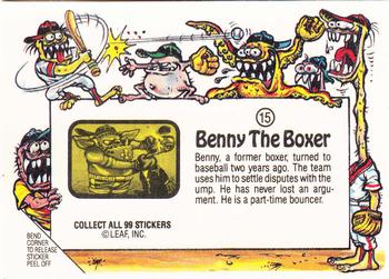 1988 Leaf Awesome All-Stars #15 Benny The Boxer Back