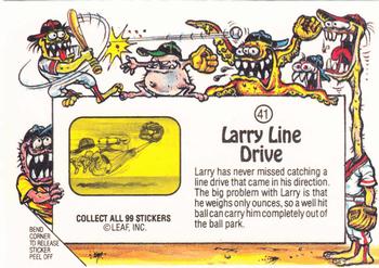1988 Leaf Awesome All-Stars #41 Larry Line Drive Back