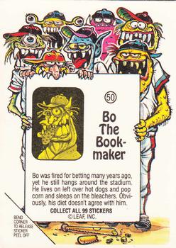 1988 Leaf Awesome All-Stars #50 Bo The Bookmaker Back