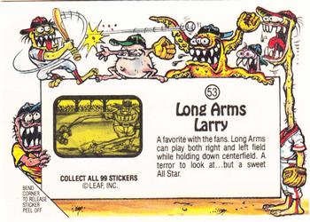 1988 Leaf Awesome All-Stars #53 Long Arm Larry Back
