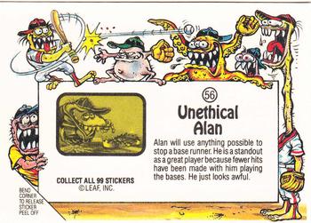 1988 Leaf Awesome All-Stars #56 Unethical Alan Back