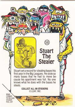 1988 Leaf Awesome All-Stars #58 Stuart The Stealer Back