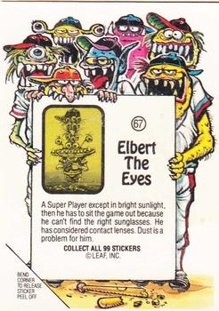 1988 Leaf Awesome All-Stars #67 Elbert The Eyes Back