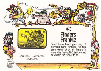 1988 Leaf Awesome All-Stars #69 Fingers Frankie Back