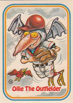 1988 Leaf Awesome All-Stars #14 Ollie The Outfielder Front