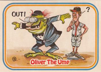 1988 Leaf Awesome All-Stars #18 Oliver The Ump Front