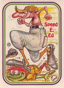 1988 Leaf Awesome All-Stars #42 Speed E. Ed Front