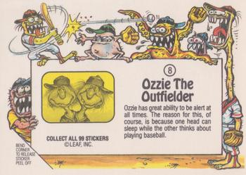1988 Leaf Awesome All-Stars #8 Ozzie The Outfielder Back