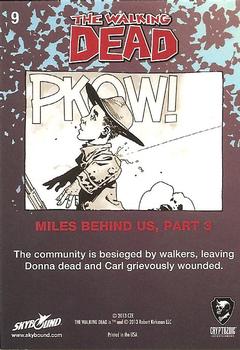 2013 Cryptozoic The Walking Dead #9 Miles Behind Us, Part 3 Back
