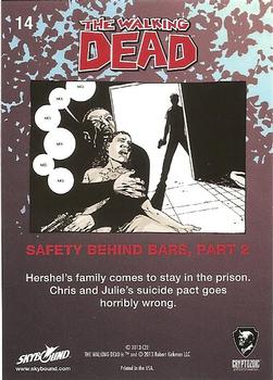 2013 Cryptozoic The Walking Dead #14 Safety Behind Bars, Part 2 Back
