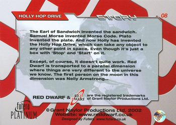 2002 Futera Red Dwarf  #08 Holly Hop Drive Back