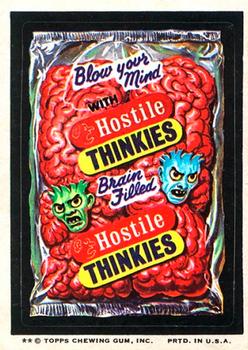 1974 Topps Wacky Packages 8th Series #NNO Hostile Thinkies Front