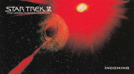 1994 SkyBox Star Trek VI The Undiscovered Country Cinema Collection #56 Incoming Front