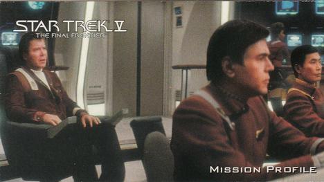 1994 SkyBox Star Trek V The Final Frontier Cinema Collection #15 Mission Profile Front