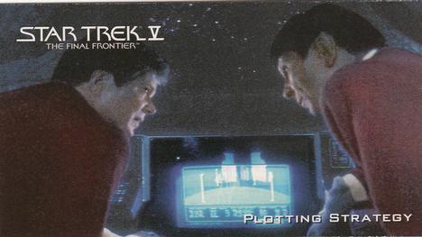 1994 SkyBox Star Trek V The Final Frontier Cinema Collection #19 Plotting Strategy Front