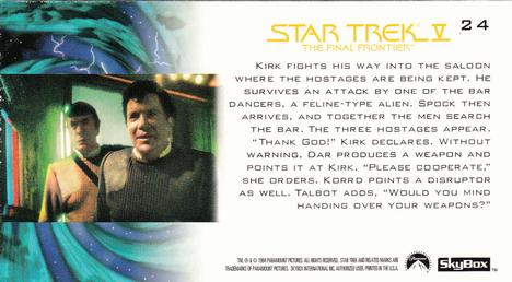 1994 SkyBox Star Trek V The Final Frontier Cinema Collection #24 Turncoats Back