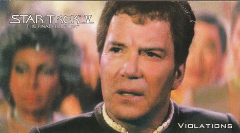 1994 SkyBox Star Trek V The Final Frontier Cinema Collection #26 Violations Front