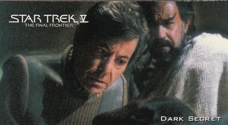 1994 SkyBox Star Trek V The Final Frontier Cinema Collection #44 Dark Secret Front