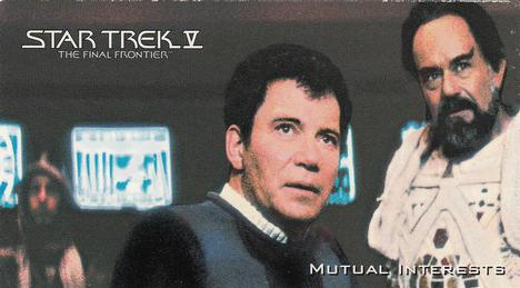 1994 SkyBox Star Trek V The Final Frontier Cinema Collection #50 Mutual Interests Front