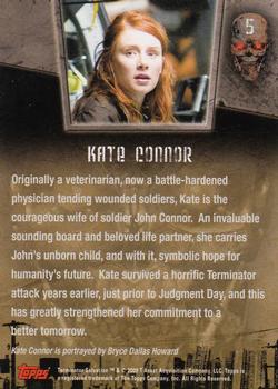 2009 Topps Terminator Salvation #5 Kate Connor Back