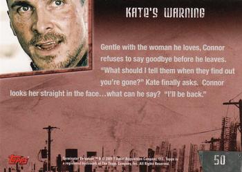 2009 Topps Terminator Salvation #50 Kate's Warning Back