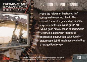 2009 Topps Terminator Salvation #83 Crumbled California Back