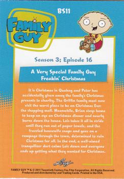 2011 Leaf Family Guy Seasons 3, 4 & 5 #BS11 A Very Special Family Guy Freakin' Christmas Back
