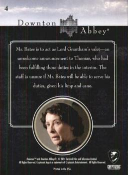 2014 Cryptozoic Downton Abbey Seasons 1 and 2 #4 Question of Ability Back