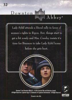 2014 Cryptozoic Downton Abbey Seasons 1 and 2 #32 Liberal Sybil Back