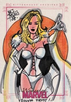 2008 Rittenhouse Women of Marvel - SketchaFEX Sketches #NNO Brian Kong Front