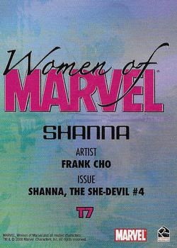 2008 Rittenhouse Women of Marvel - Embossed #T7 Shanna Back