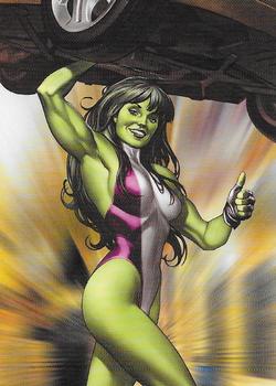 2008 Rittenhouse Women of Marvel - Embossed #T8 She-Hulk Front