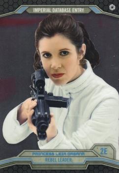 2014 Topps Chrome Star Wars Perspectives #2E Princess Leia Organa Front