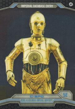 2014 Topps Chrome Star Wars Perspectives #5E C-3PO Front