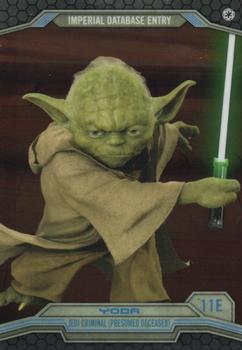 2014 Topps Chrome Star Wars Perspectives #11E Yoda Front