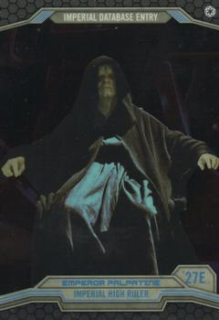 2014 Topps Chrome Star Wars Perspectives #27E Emperor Palpatine Front