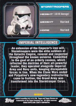 2014 Topps Chrome Star Wars Perspectives #33E Stormtroopers Back