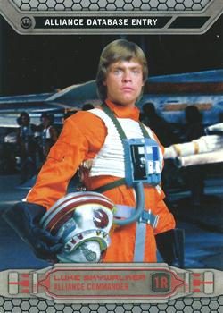 2014 Topps Chrome Star Wars Perspectives #1R Luke Skywalker Front