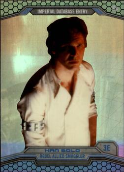 2014 Topps Chrome Star Wars Perspectives - Refractor #3E Han Solo Front