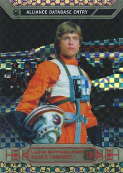 2014 Topps Chrome Star Wars Perspectives - X-Fractor #1R Luke Skywalker Front