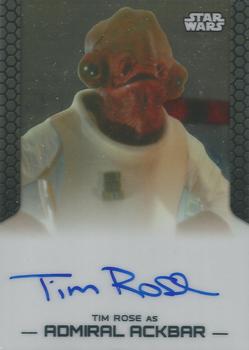 2014 Topps Chrome Star Wars Perspectives - Autographs #NNO Tim Rose Front