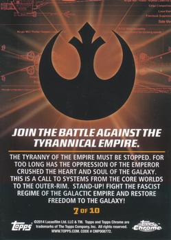 2014 Topps Star Wars Perspectives Rebel Propaganda # 4 of 10